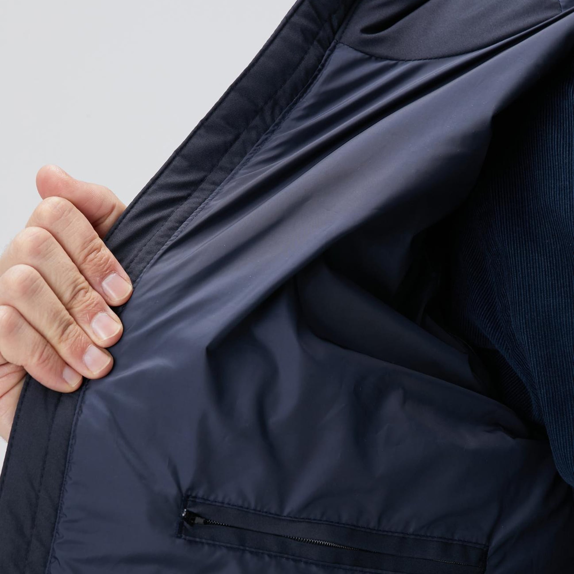 Network Erkek Lacivert Kapüşonlu Puffer Mont