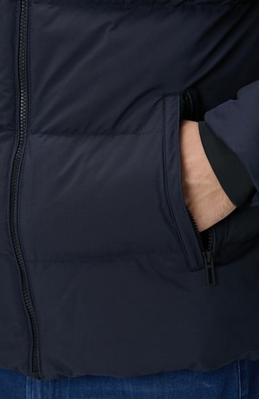  Network Erkek Lacivert Kapüşonlu Puffer Mont