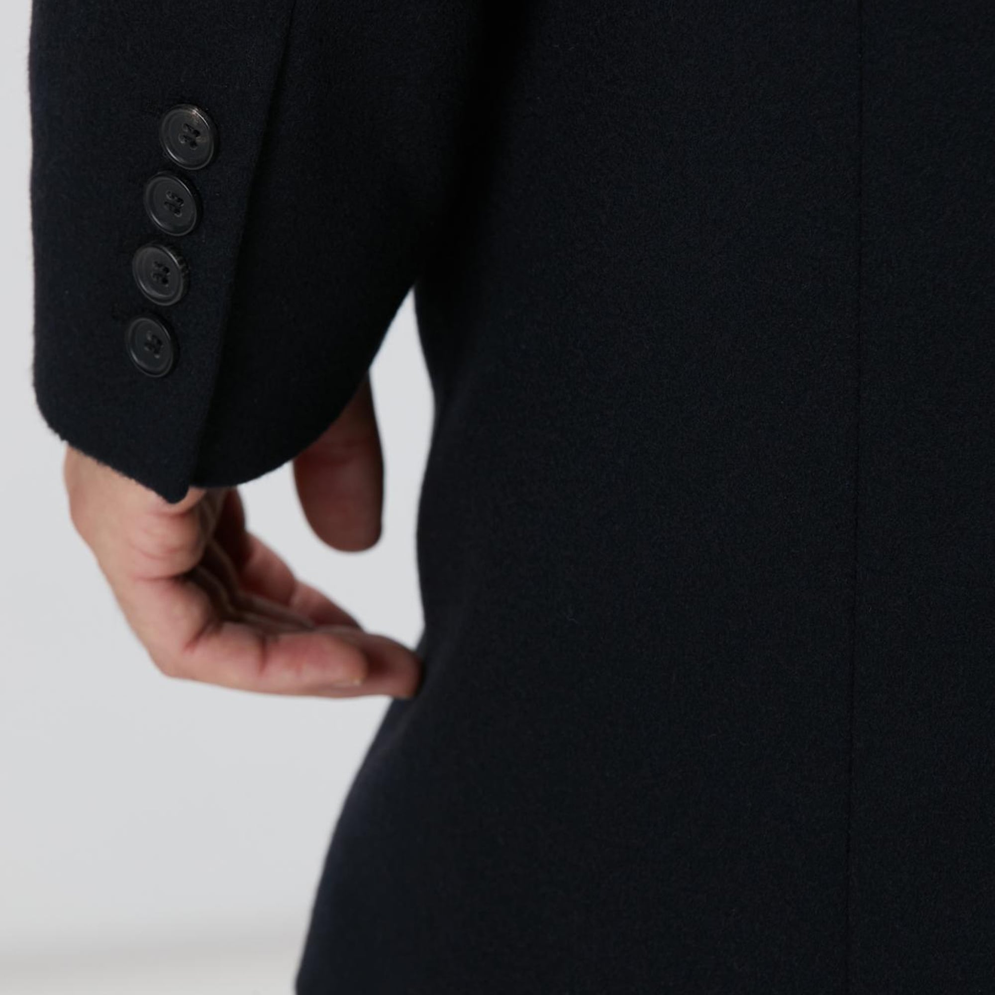 Network Erkek Limited Siyah Kaşmir Palto