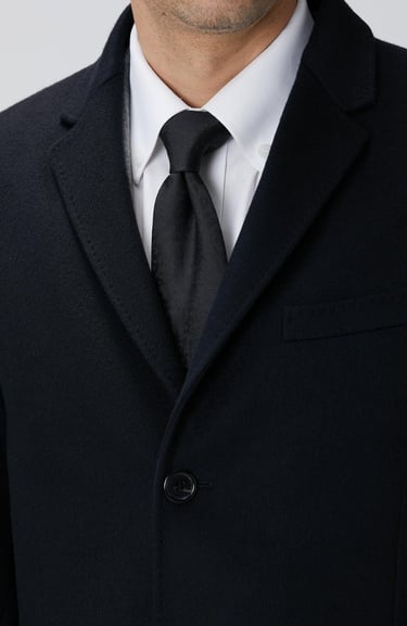  Network Erkek Limited Siyah Kaşmir Palto