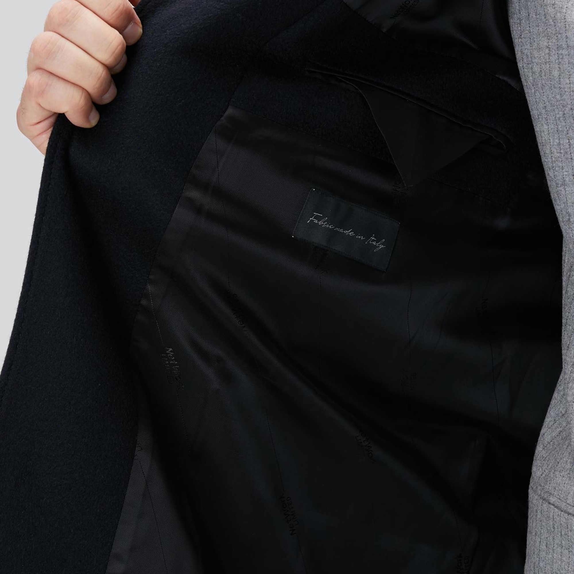 Network Erkek Limited Siyah Kaşmir Palto