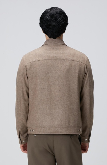  Network Erkek Bej Yün Karışımlı Mont