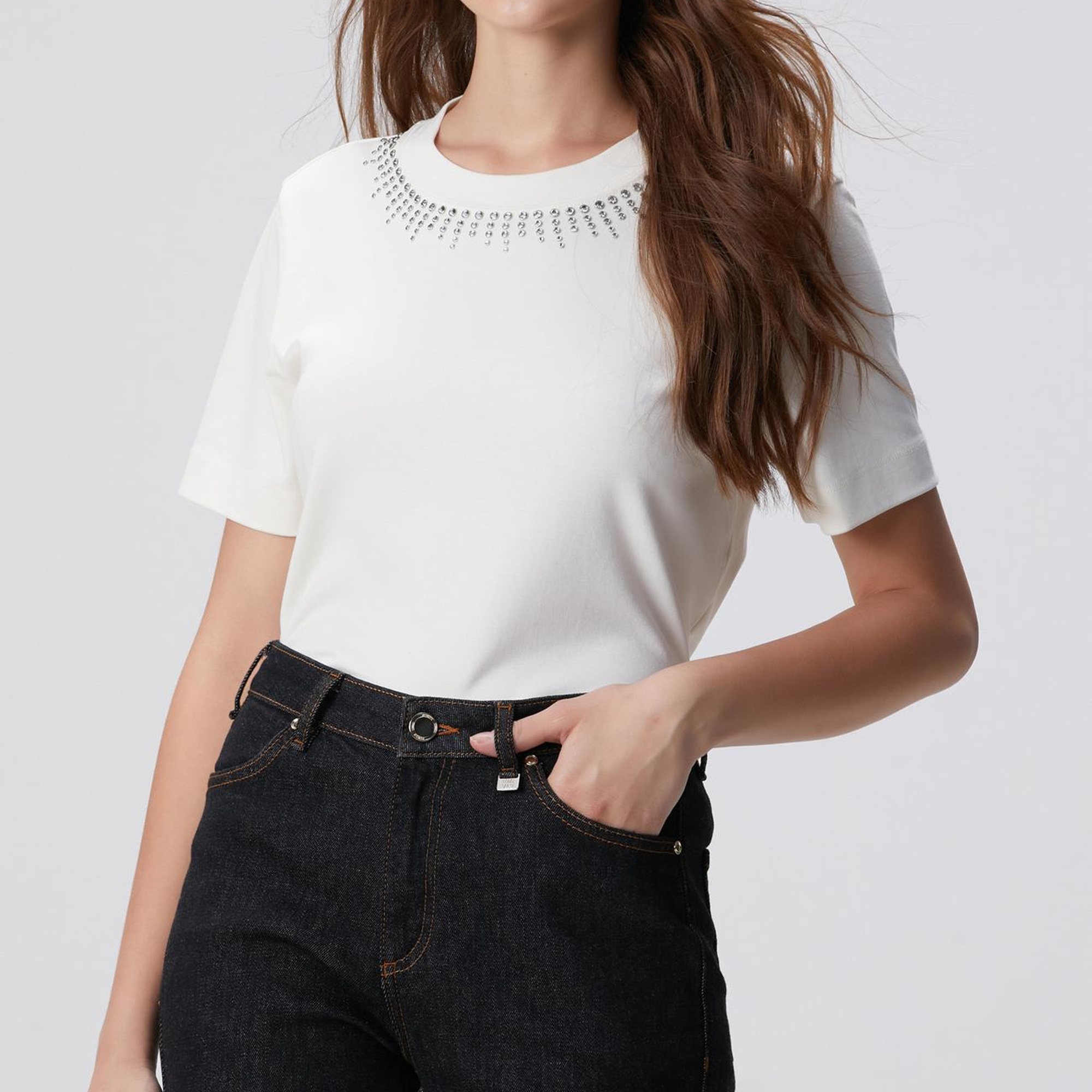 Network Kadın Kırık Beyaz T-shirt