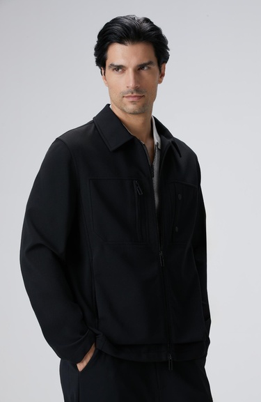  Network Erkek N-Tech Siyah Dış Gömlek