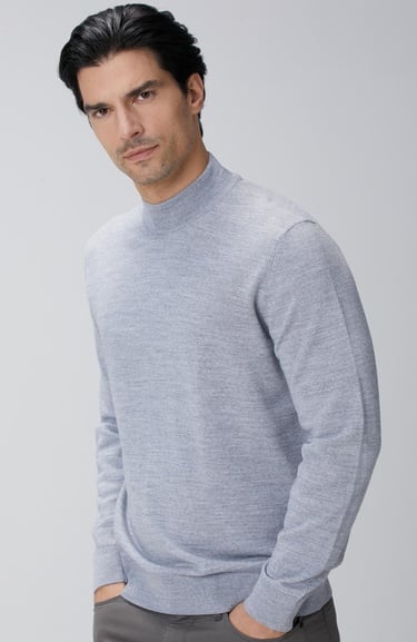  Network Erkek Gri Melanj Yün Karışımlı Kazak