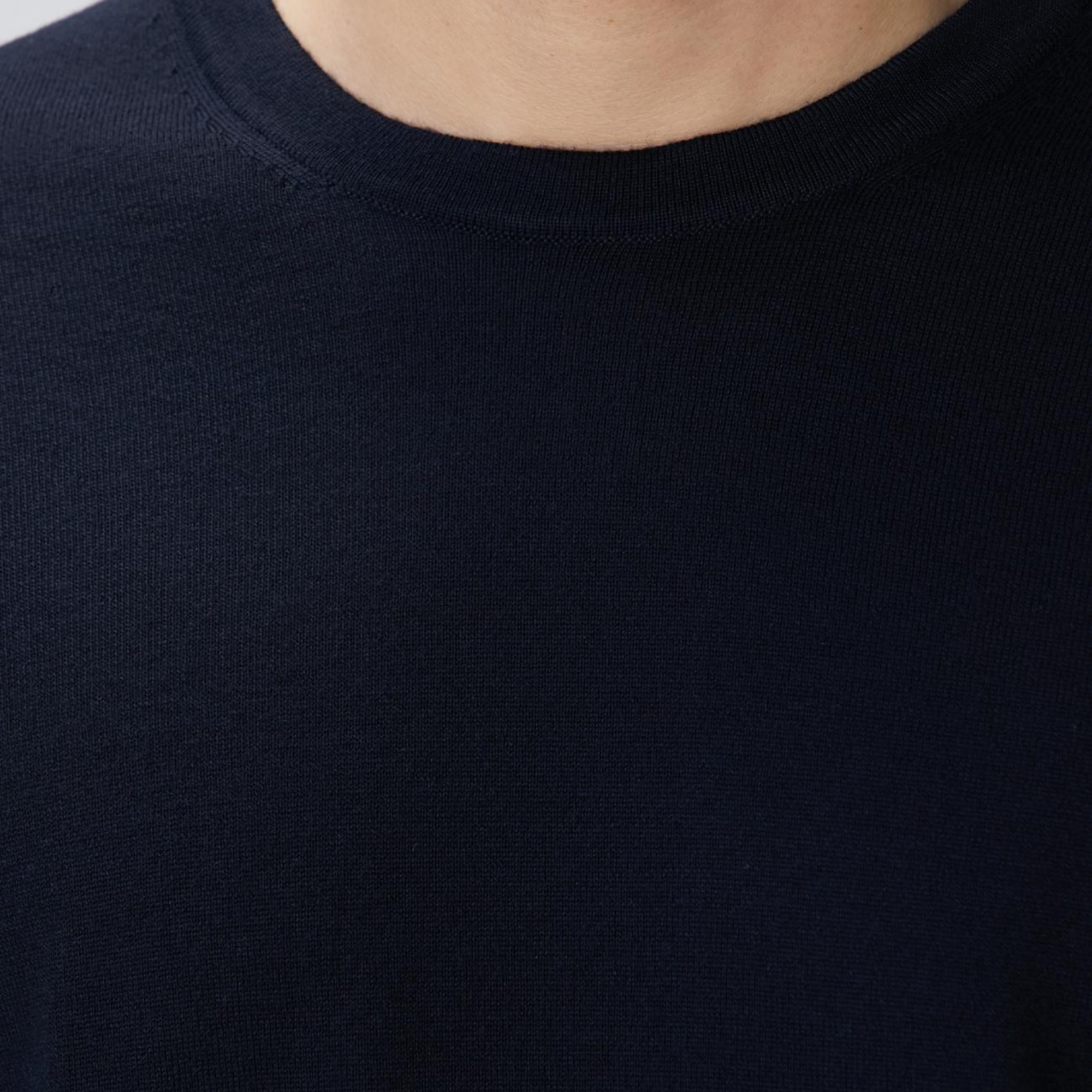 Network Erkek Lacivert Yün Karışımlı Triko Kazak