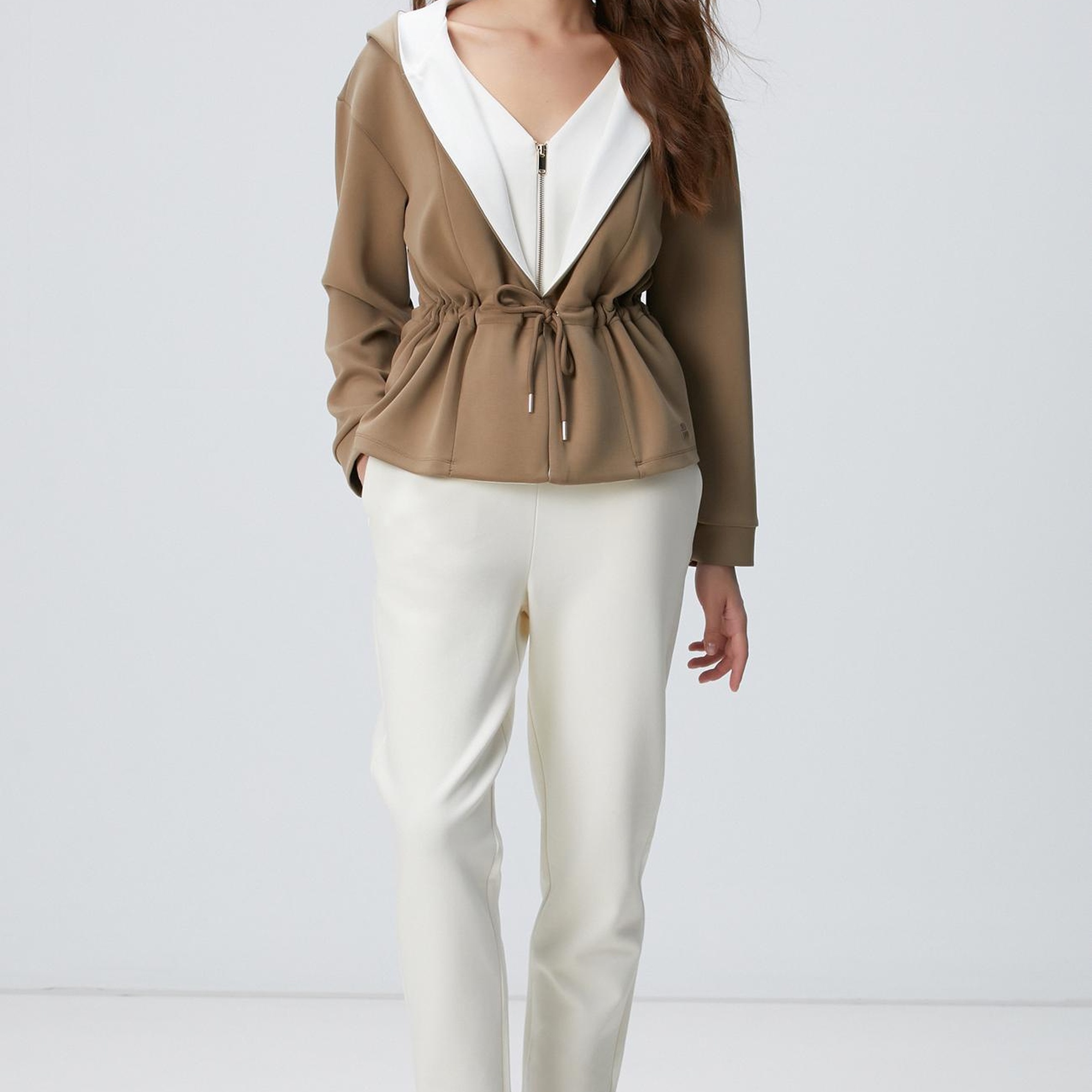 Network Kadın Haki Modal Karışımlı Örme Ceket