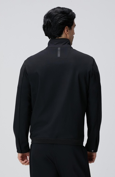  Network Erkek Siyah N-Tech Göğüste Cep Detaylı Mont