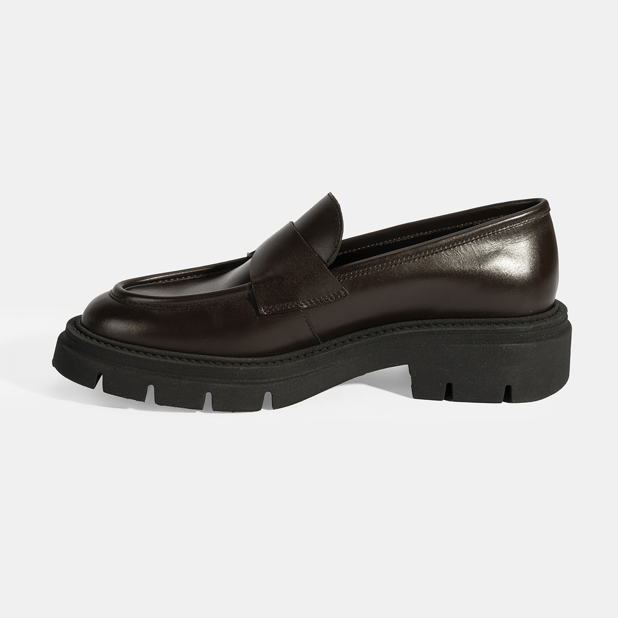 Kadın Kahve Deri Loafer