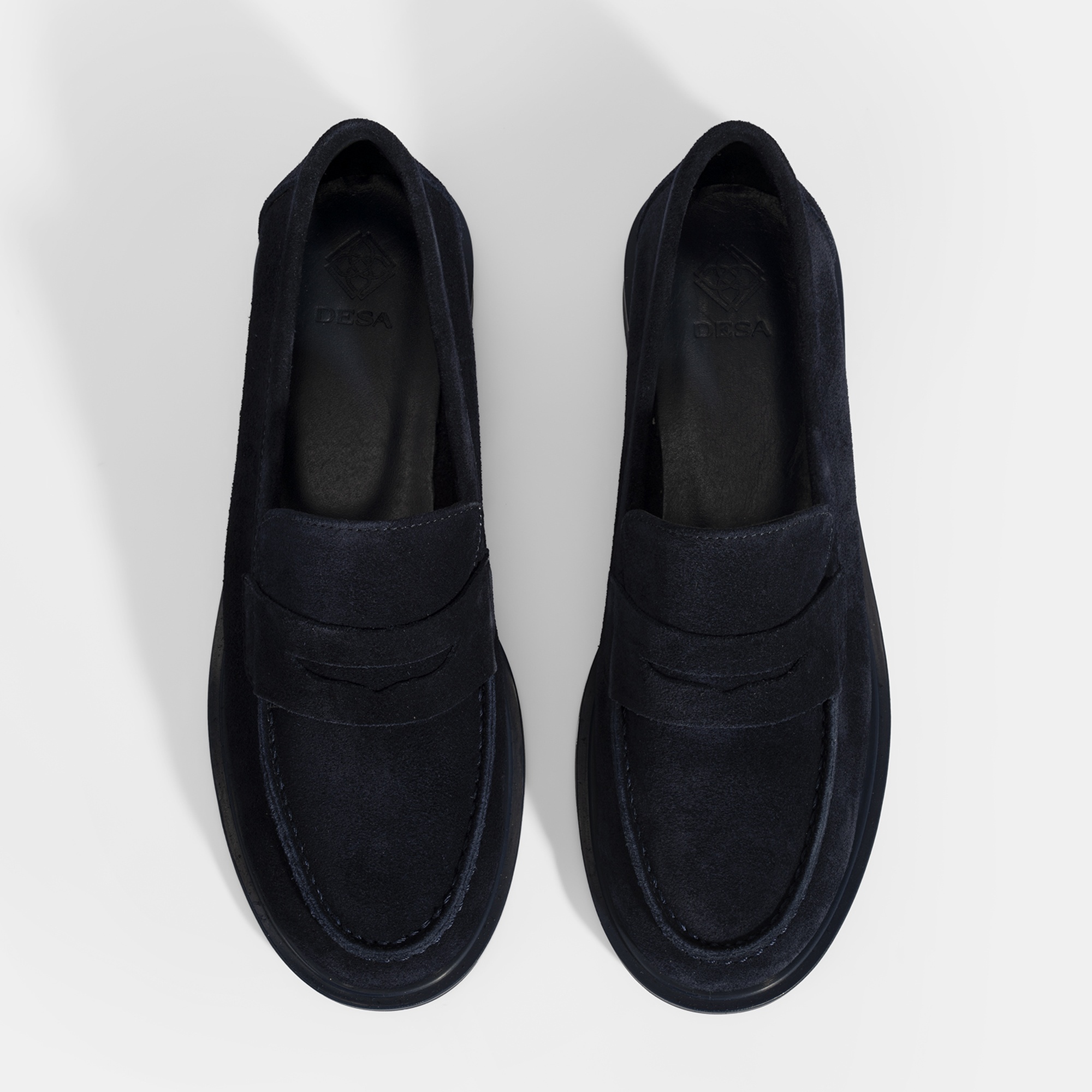 Kadın Lacivert Süet Loafer