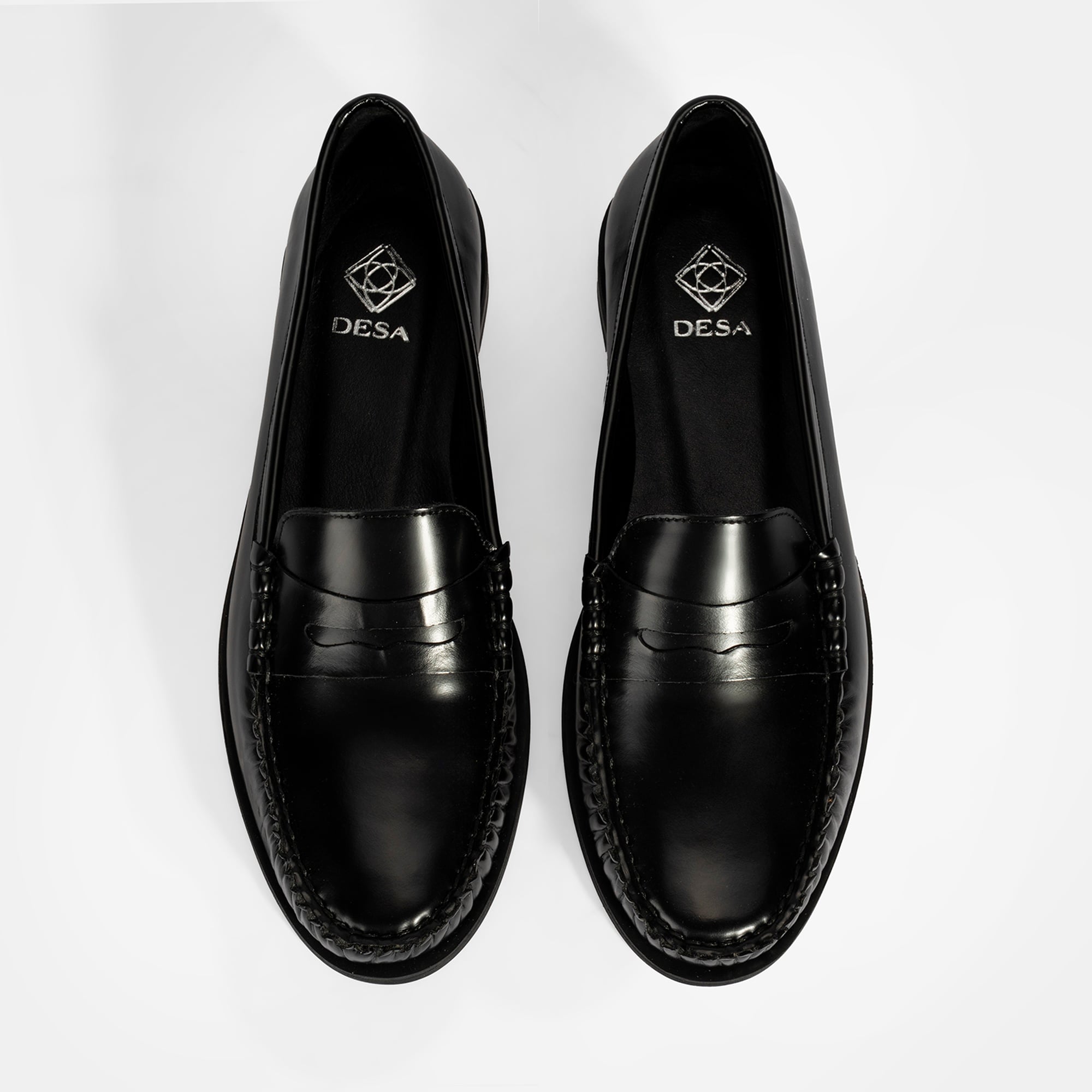 Kadın Siyah Klasik Deri Loafer