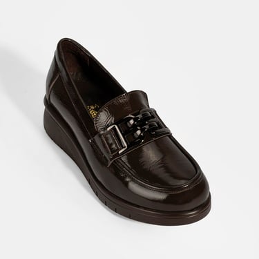  Kadın Kahve DesaComfort Toka Detaylı Deri Ayakkabı