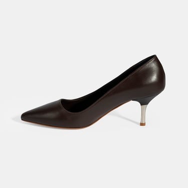  Kadın Kahve Deri Stiletto