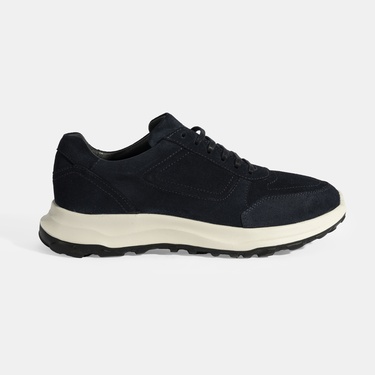  Erkek Lacivert Bağcıklı Süet Spor Ayakkabı