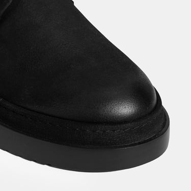  Erkek Siyah Bağcıklı Günlük Nubuk Deri Ayakkabı