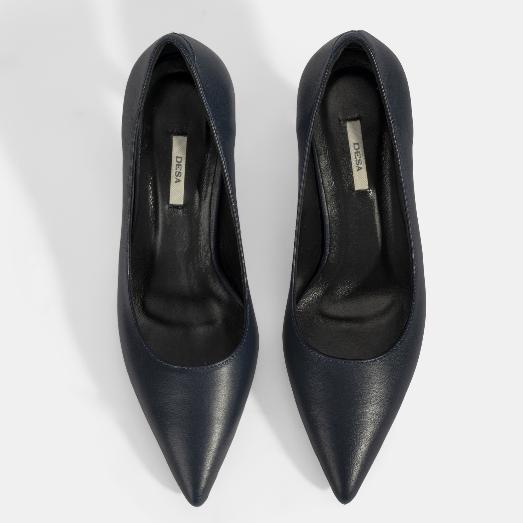 Kadın Lacivert Deri Stiletto