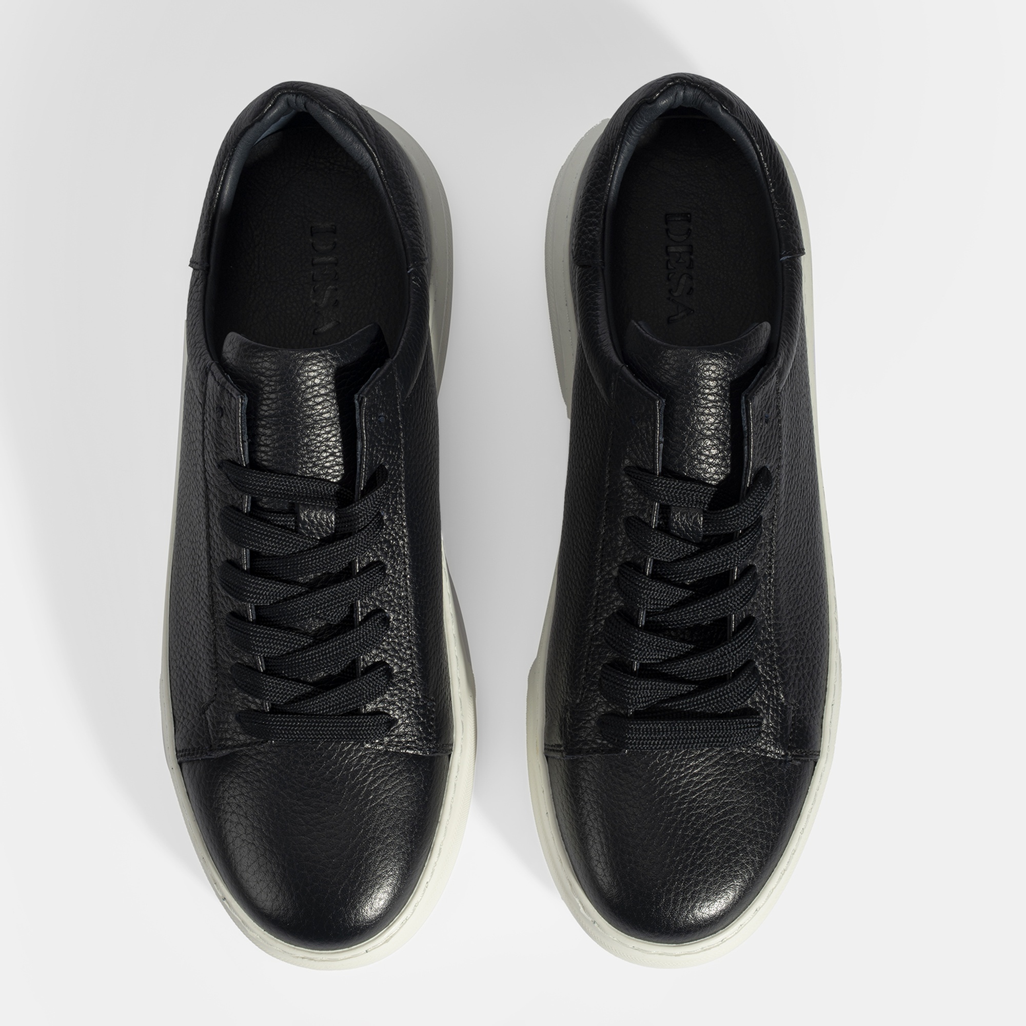 Erkek Lacivert Bağcıklı Deri Günlük Ayakkabı