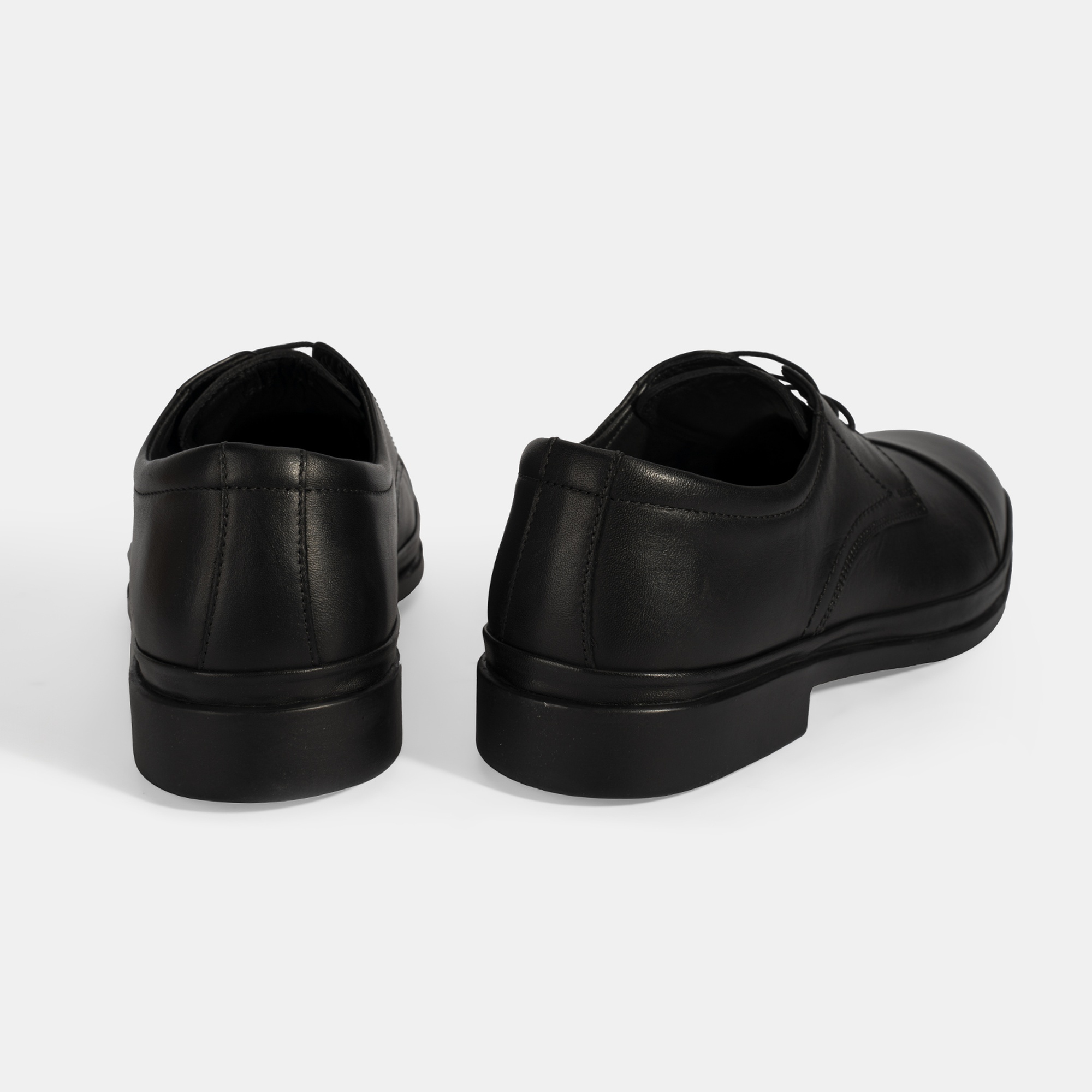 Erkek Siyah DesaComfort Bağcıklı Deri Ayakkabı