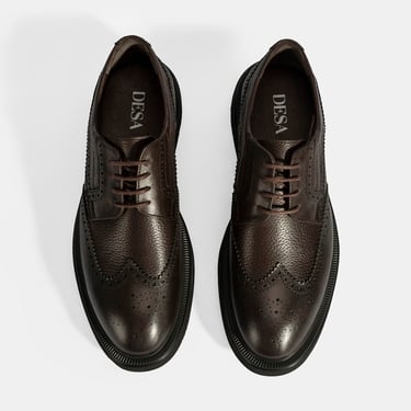  Erkek Kahve Bağcıklı Klasik Ayakkabı