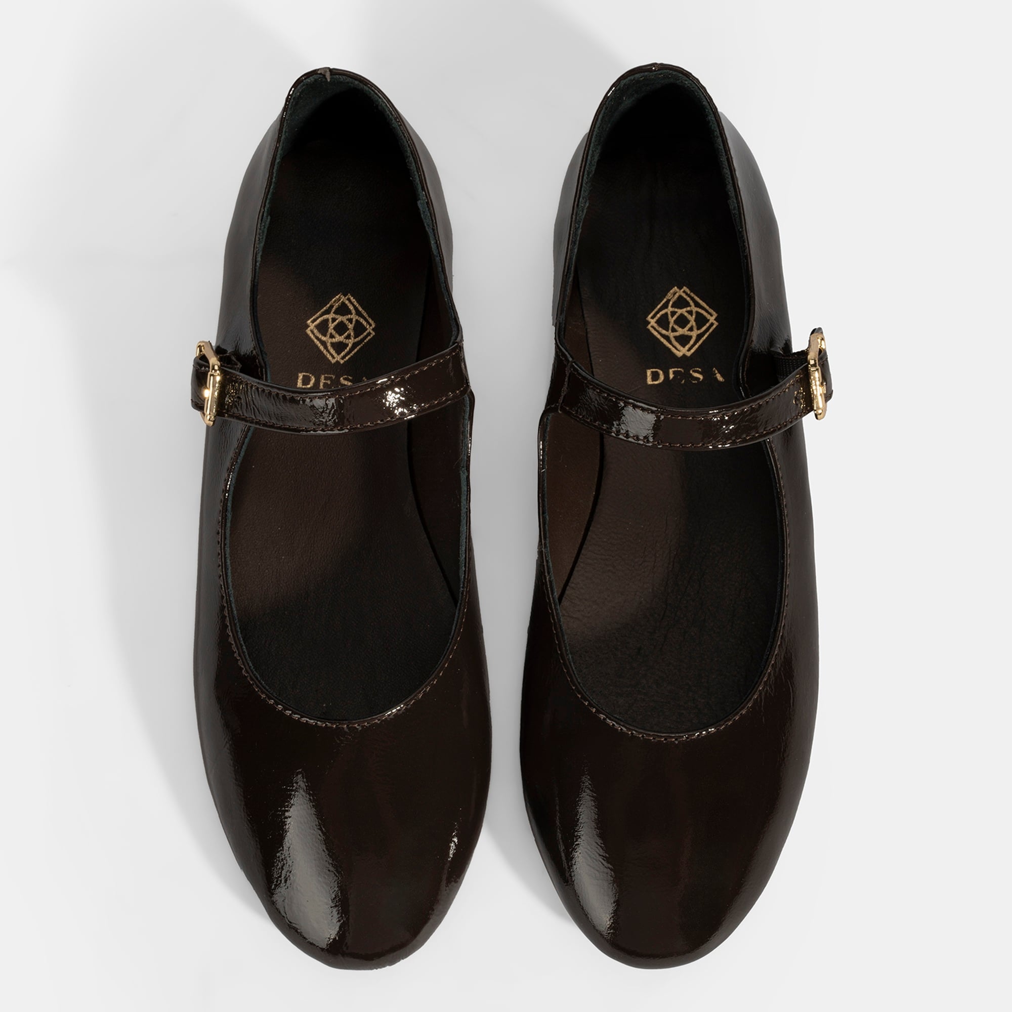 Kadın Kahve Ayarlanabilir Tokalı Deri Babet