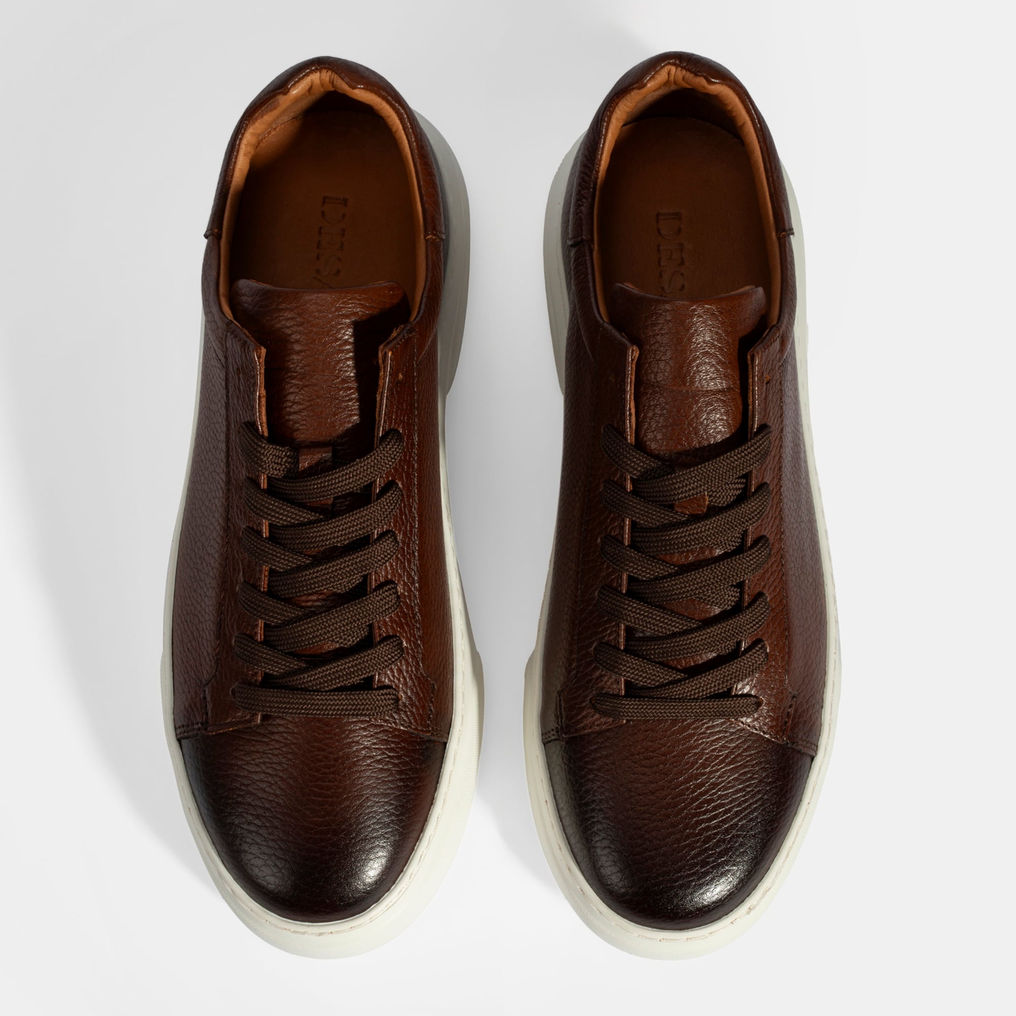 Erkek Taba Bağcıklı Deri Günlük Ayakkabı