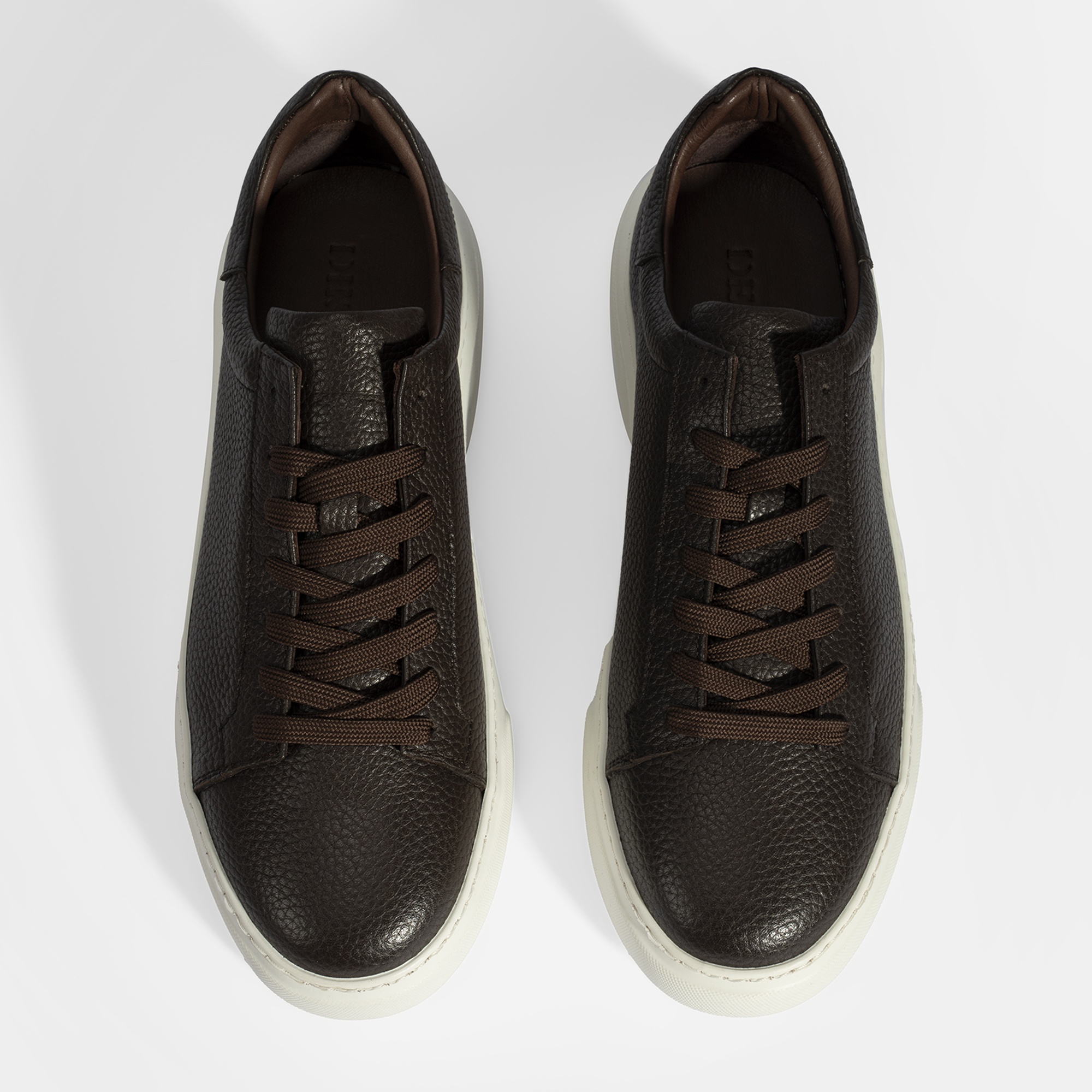 Erkek Kahve Bağcıklı Deri Günlük Ayakkabı