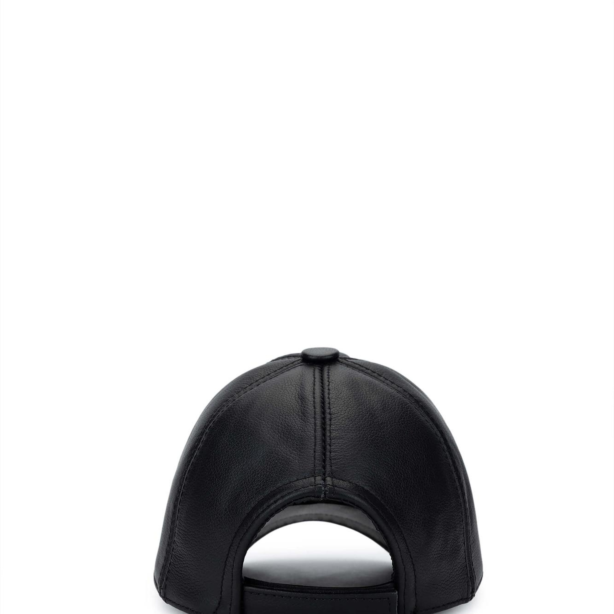 Tamer Tanca Erkek Hakiki Deri Siyah Şapka
