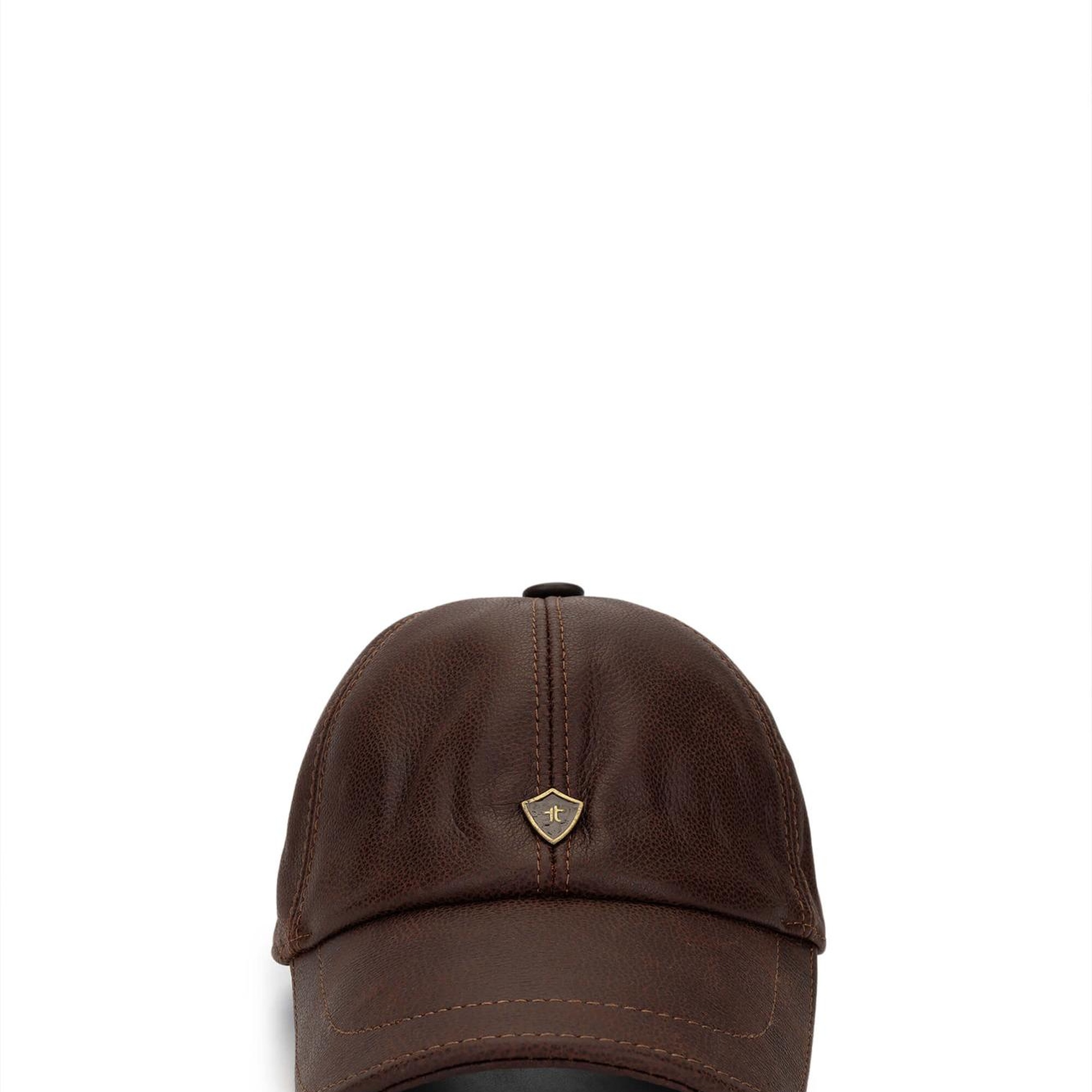 Tamer Tanca Erkek Hakiki Deri Taba Şapka