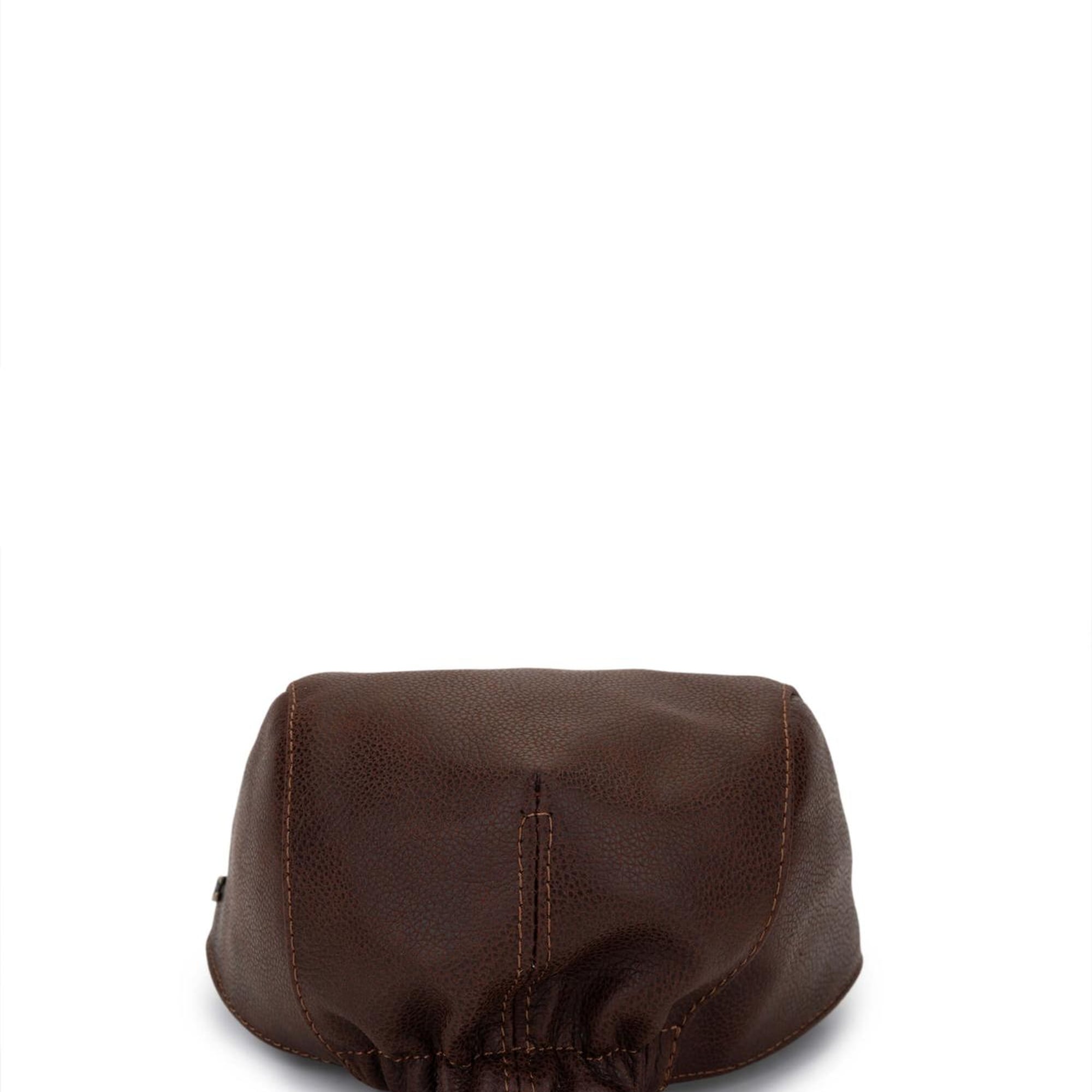 Tamer Tanca Erkek Hakiki Deri Taba London Şapka