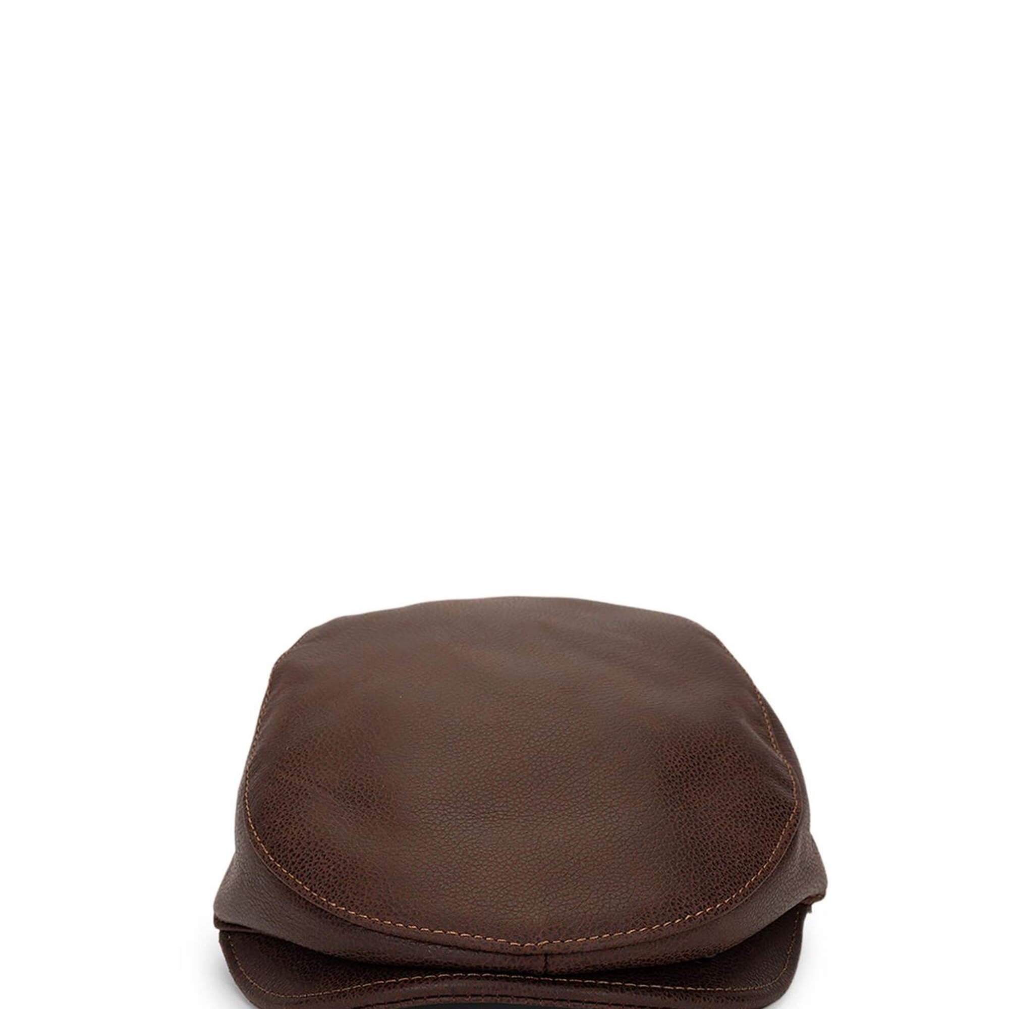 Tamer Tanca Erkek Hakiki Deri Taba London Şapka