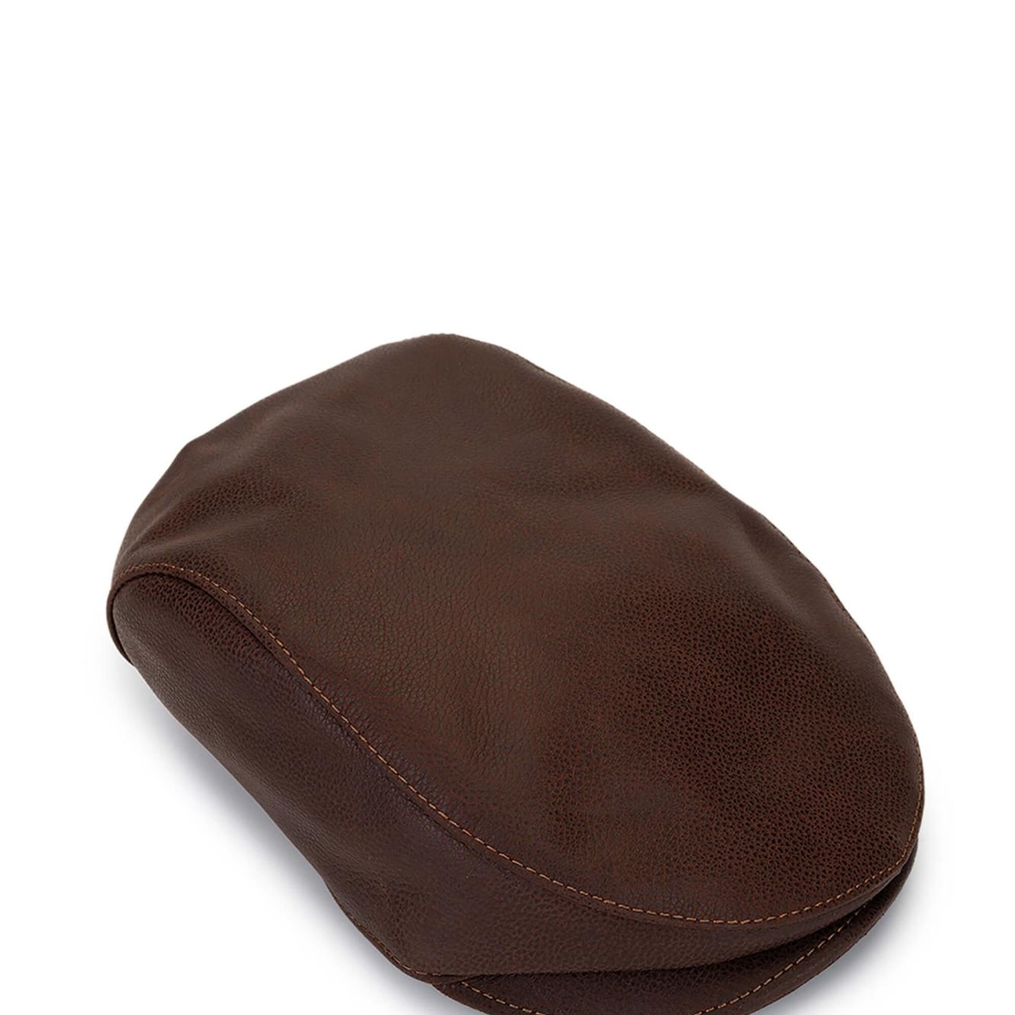 Tamer Tanca Erkek Hakiki Deri Taba London Şapka