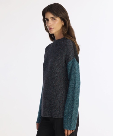  YARGICI Geniş Yarım Balıkçı Yaka Uzun Kol Kazak