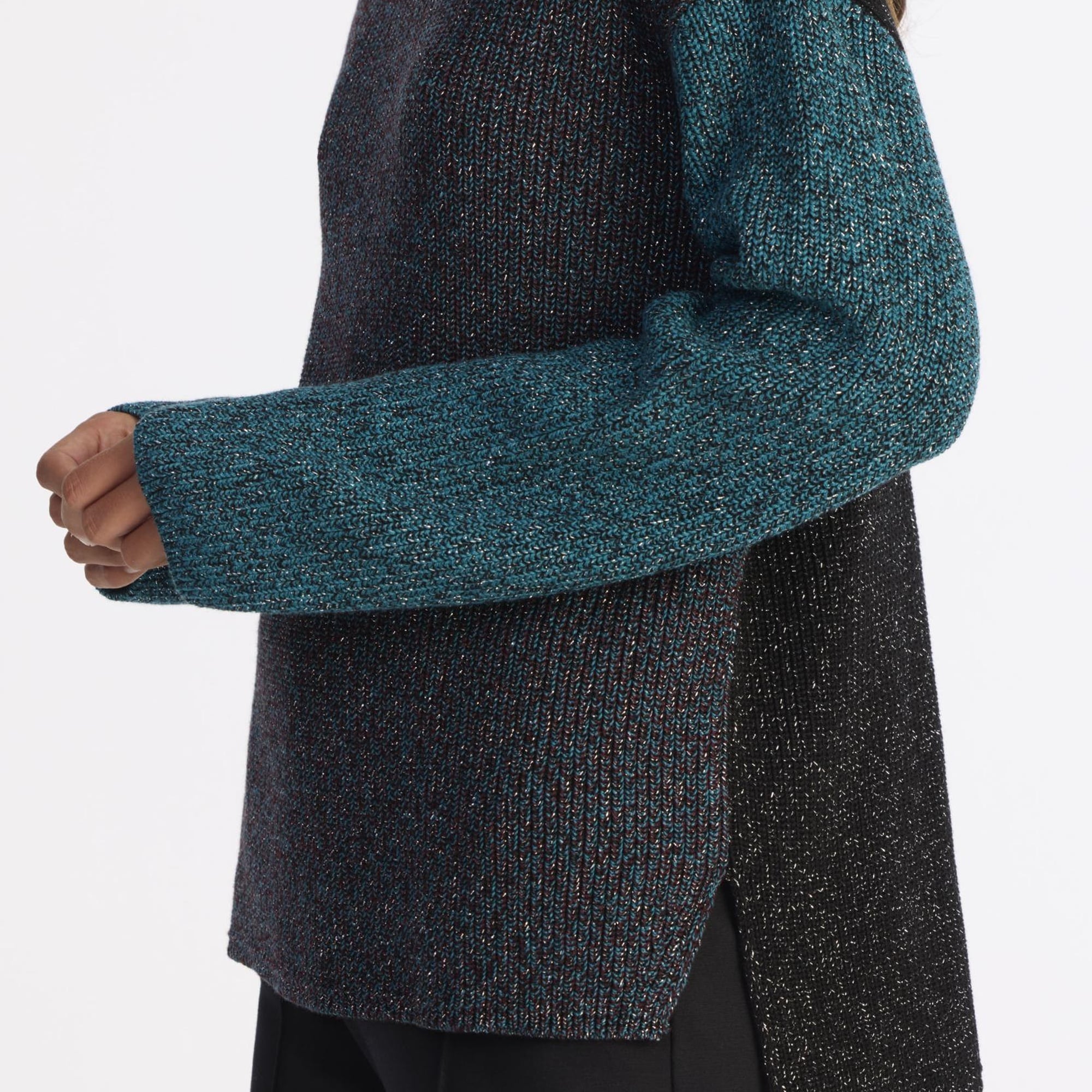 YARGICI Geniş Yarım Balıkçı Yaka Uzun Kol Kazak