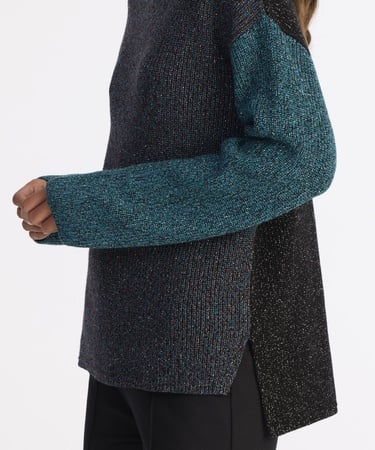  YARGICI Geniş Yarım Balıkçı Yaka Uzun Kol Kazak