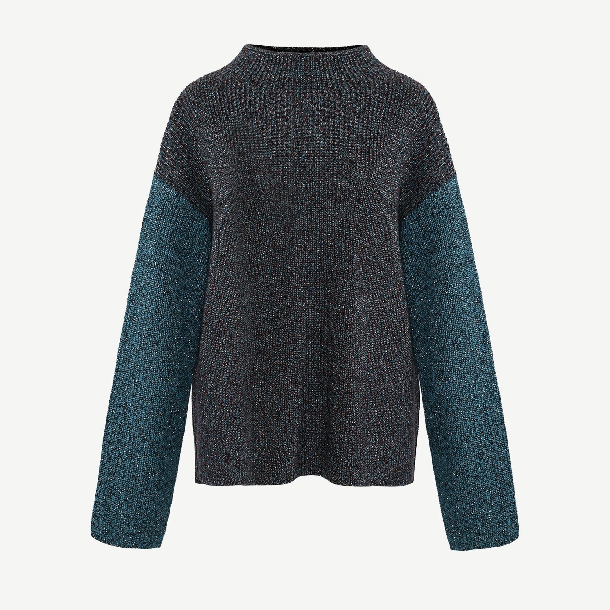 YARGICI Geniş Yarım Balıkçı Yaka Uzun Kol Kazak