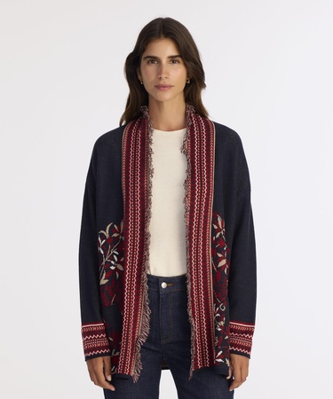  YARGICI Cropped Şal Yaka Kısa Kol Hırka