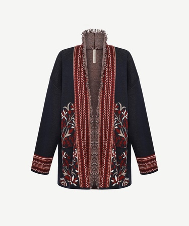  YARGICI Cropped Şal Yaka Kısa Kol Hırka