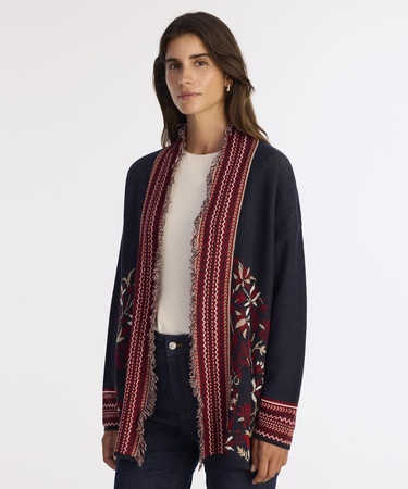  YARGICI Cropped Şal Yaka Kısa Kol Hırka