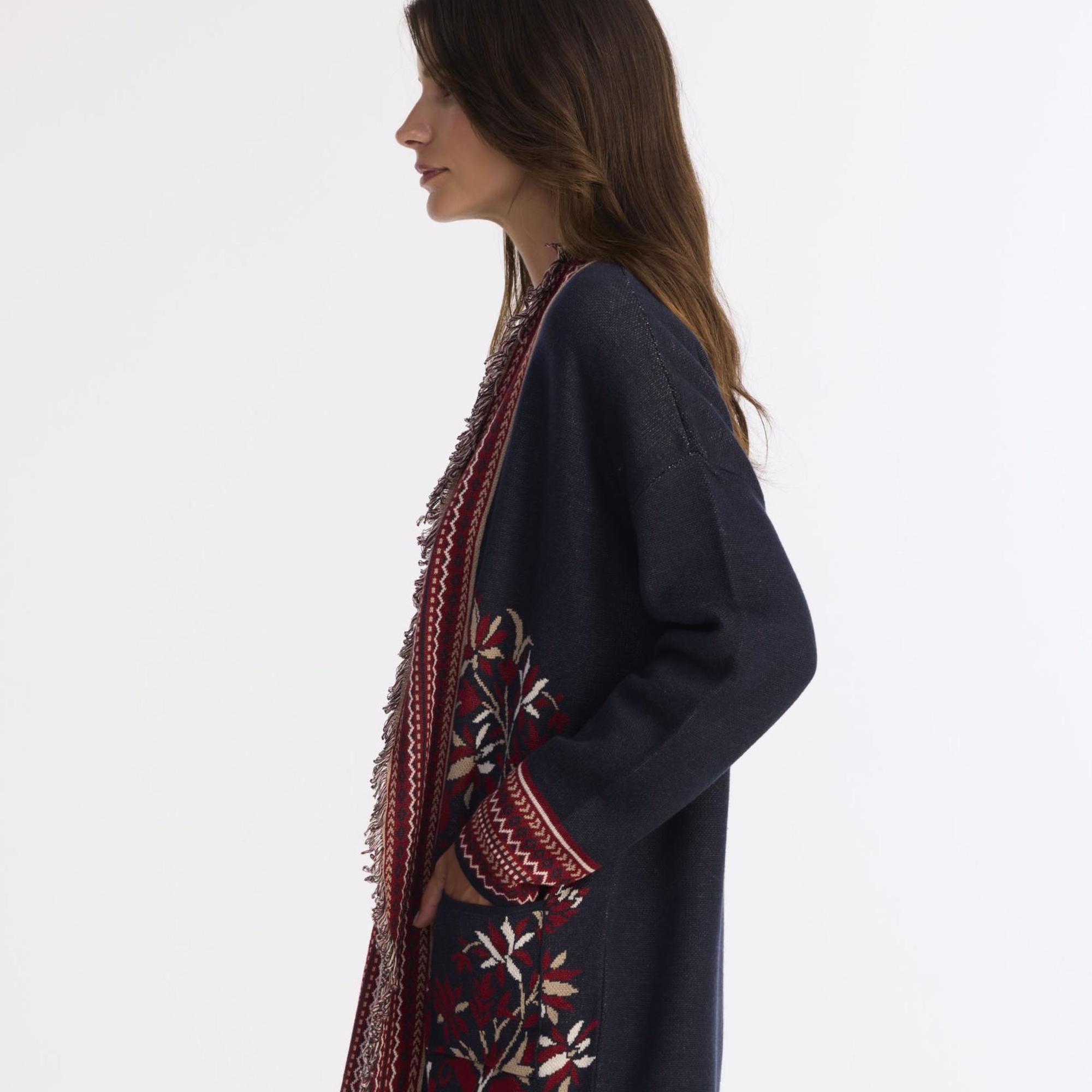 YARGICI Cropped Şal Yaka Kısa Kol Hırka