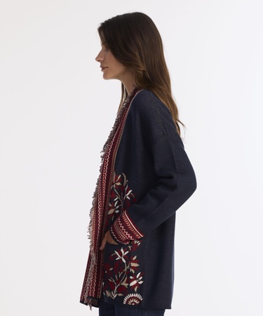  YARGICI Cropped Şal Yaka Kısa Kol Hırka