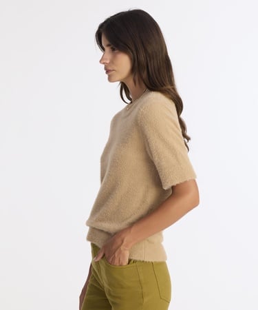  YARGICI Regular Dik Yaka Kısa Kol Kazak