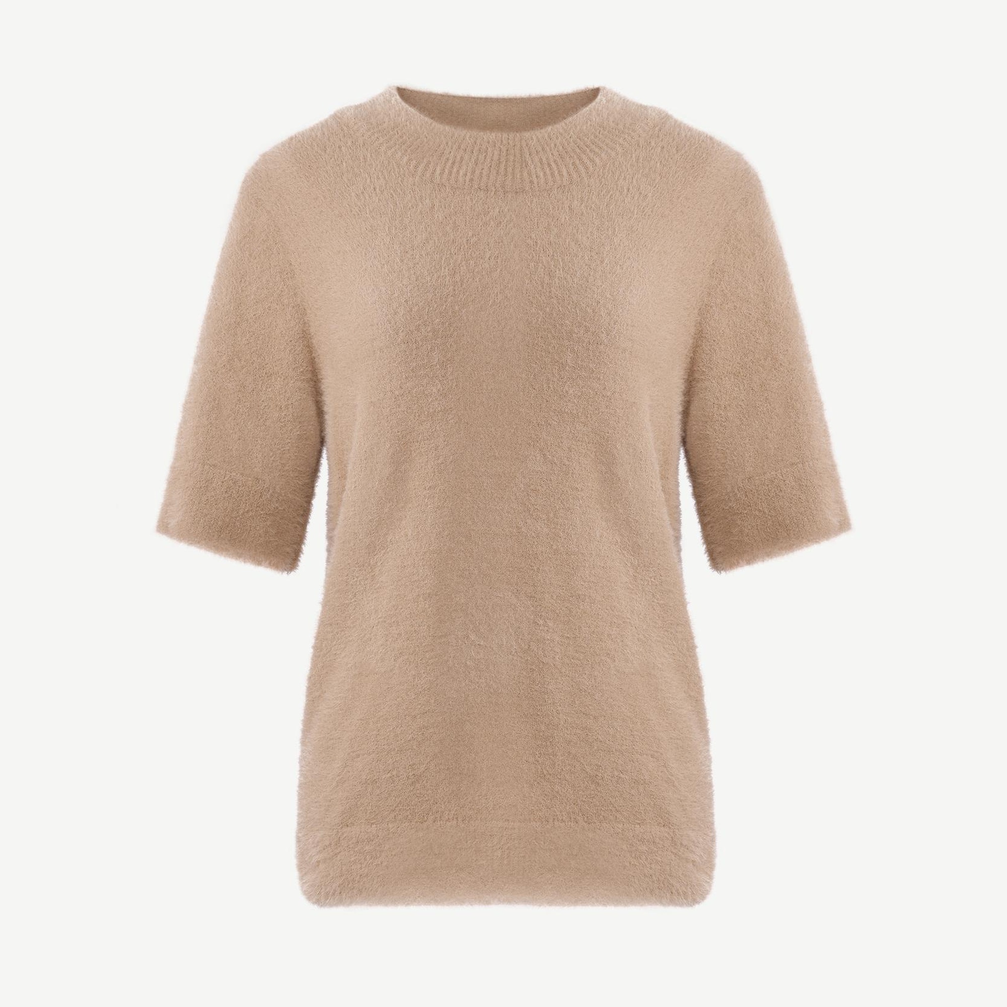 YARGICI Regular Dik Yaka Kısa Kol Kazak