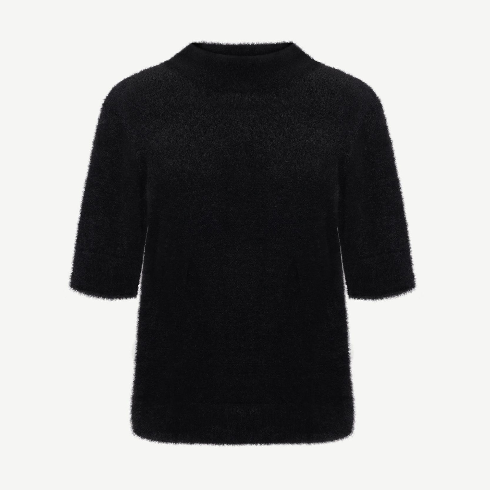 YARGICI Regular Dik Yaka Kısa Kol Kazak