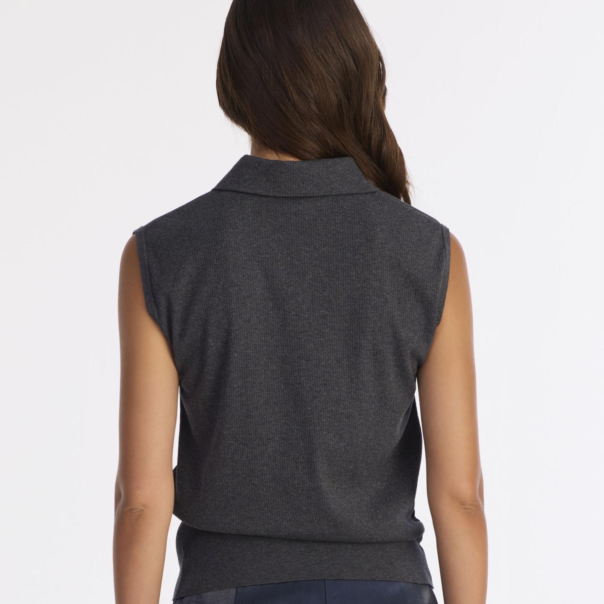 YARGICI Regular Yarım Balıkçı Yaka Kolsuz Kazak