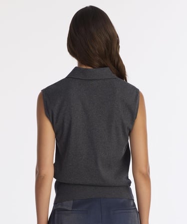  YARGICI Regular Yarım Balıkçı Yaka Kolsuz Kazak