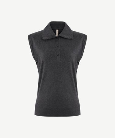  YARGICI Regular Yarım Balıkçı Yaka Kolsuz Kazak