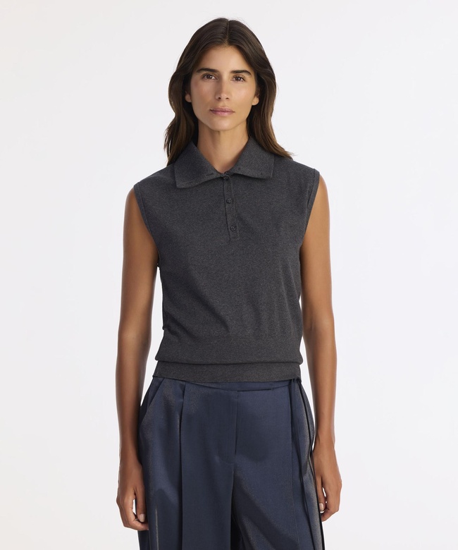  YARGICI Regular Yarım Balıkçı Yaka Kolsuz Kazak