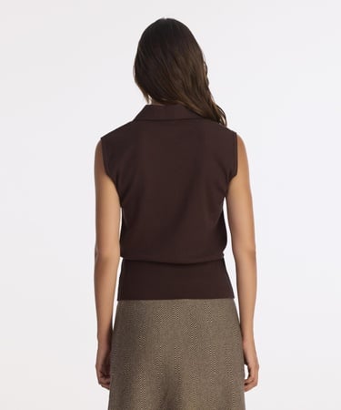  YARGICI Regular Yarım Balıkçı Yaka Kolsuz Kazak