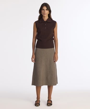  YARGICI Regular Yarım Balıkçı Yaka Kolsuz Kazak