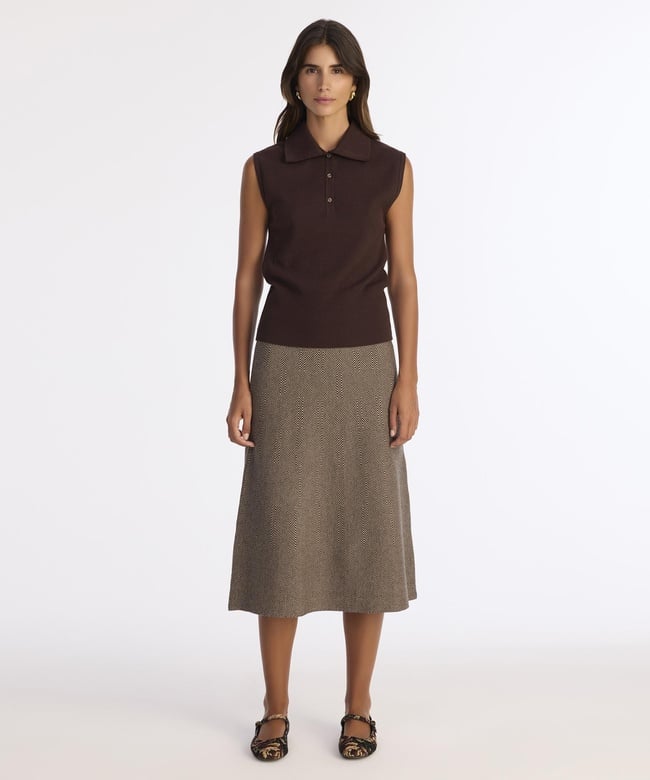  YARGICI Regular Yarım Balıkçı Yaka Kolsuz Kazak